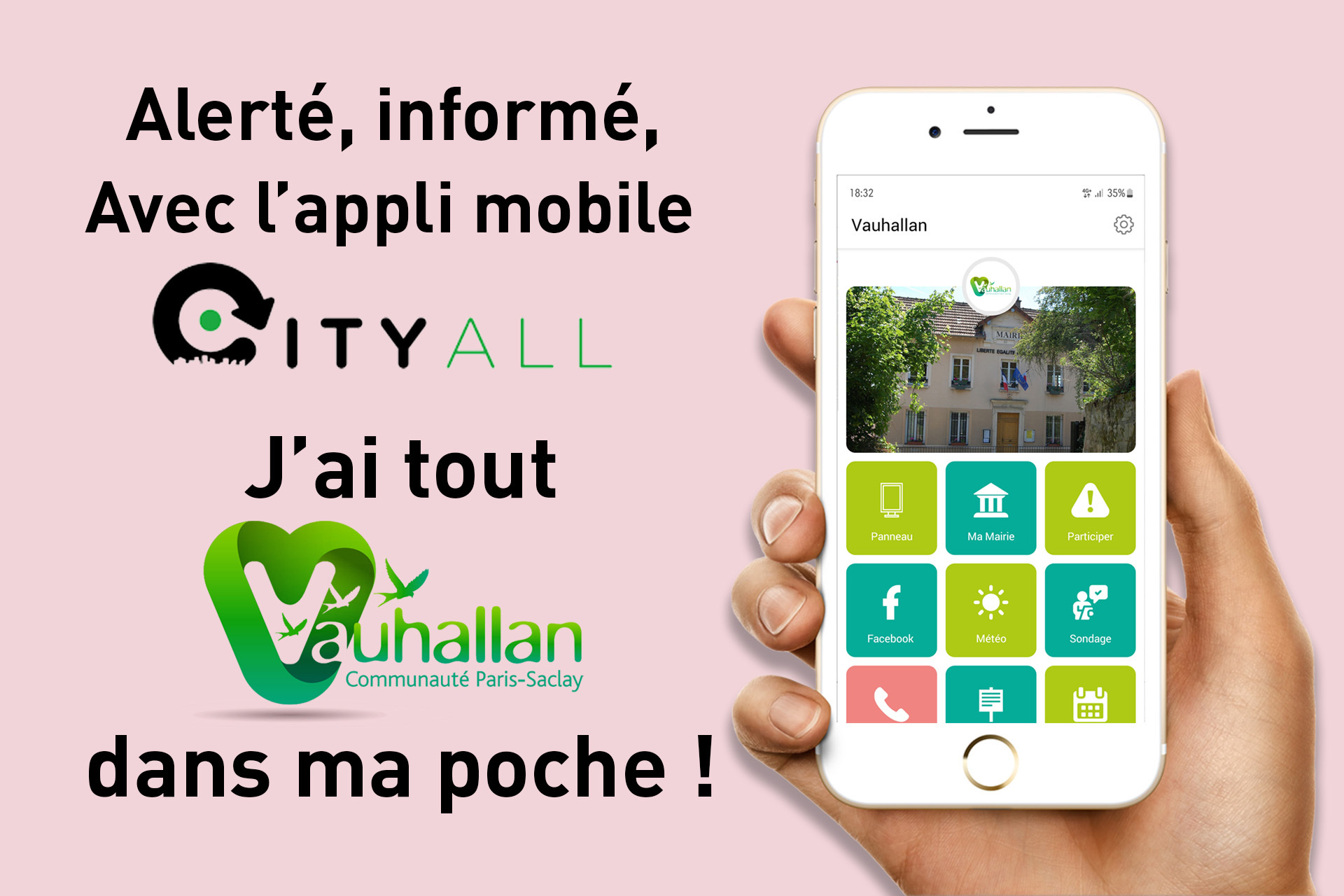 City All, l'appli de Vauhallan