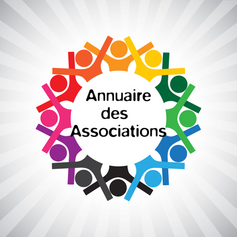 Logo coloré représentant des personnages en cercle - Annuaire des associations