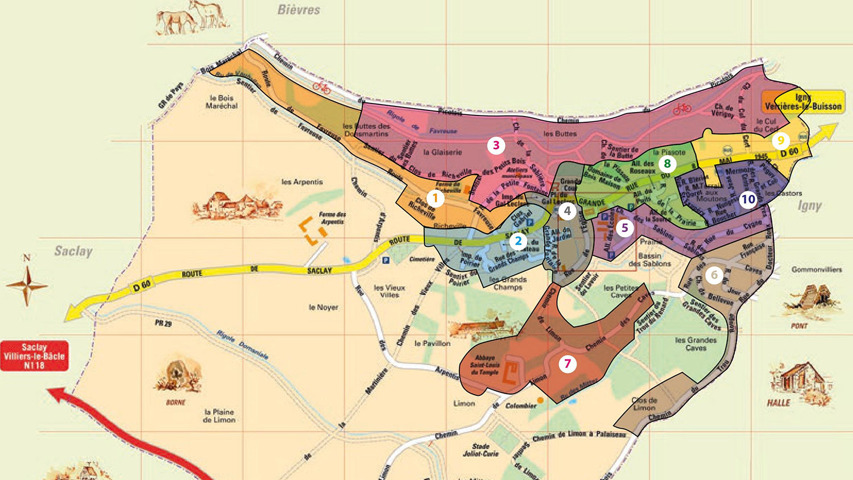 Carte des référents de quartier